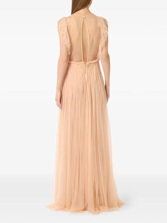 26SS 엘리자베타프랜치 롱 원피스 AR80J62E2EA1 NUDE - ELISABETTA FRANCHI