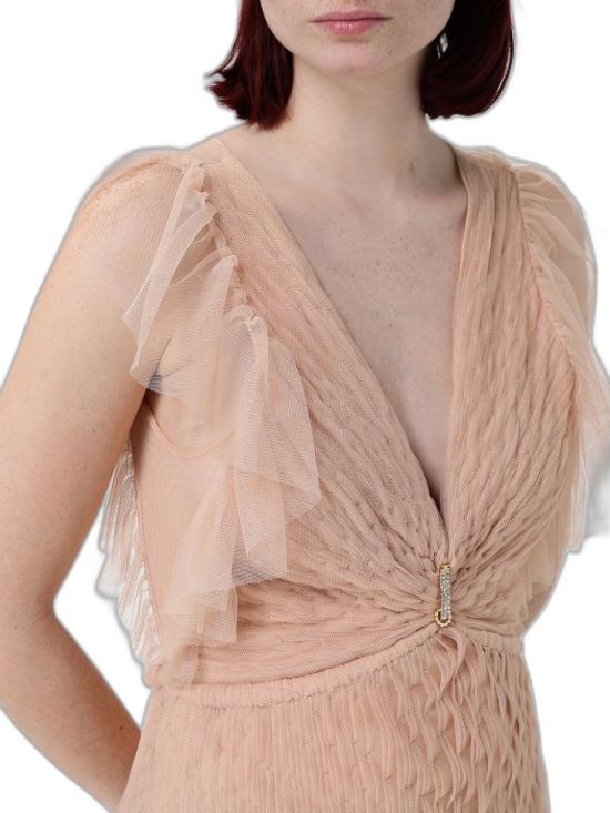 26SS 엘리자베타프랜치 롱 원피스 AR80J62E2EA1 NUDE - ELISABETTA FRANCHI