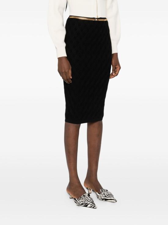 25FW 엘리자베타프랜치 롱 스커트 GK20B56E2110 NERO - ELISABETTA FRANCHI