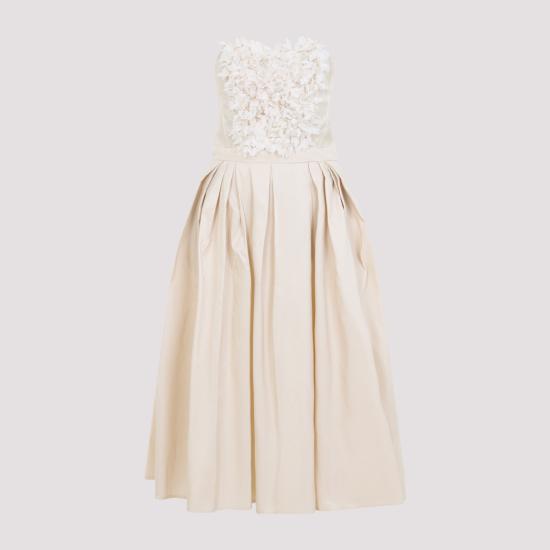 26SS 엘리자베타프랜치 미디 원피스 AB94262E2045 CREMA - ELISABETTA FRANCHI