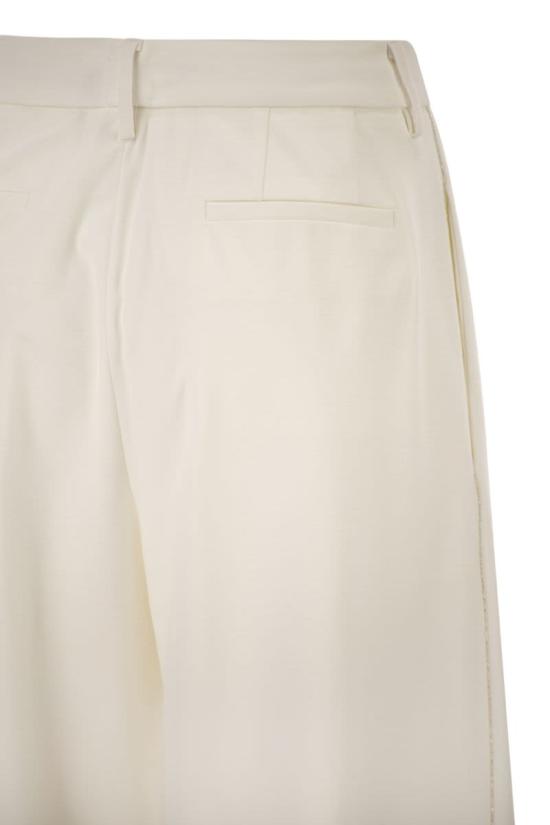 26SS 파비아나 필리피 밀라노 저지 팬츠 PAD266F307L7470142 White - FABIANA FILIPPI
