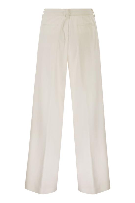 26SS 파비아나 필리피 밀라노 저지 팬츠 PAD266F307L7470142 White - FABIANA FILIPPI