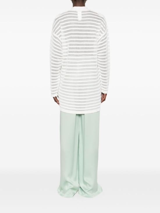 26SS 파비아나 필리피 코튼 린넨 시퀸 가디건 MAD266F100L7680142 White - FABIANA FILIPPI