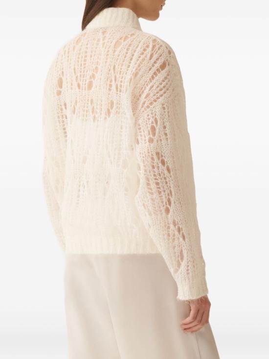 26SS 파비아나 필리피 스웨터 MAD266F123L77625 White - FABIANA FILIPPI