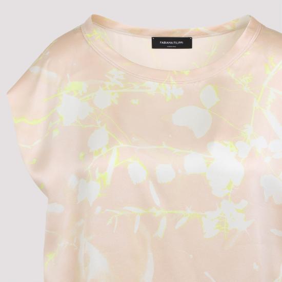 25SS 파비아나 필리피 반팔 티셔츠 TPD265F465D8272186 Beige - FABIANA FILIPPI