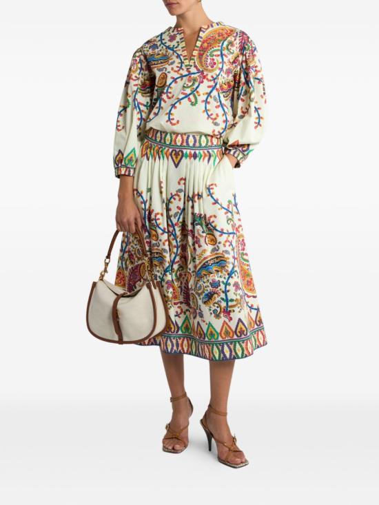 26SS 에트로 미디 스커트 WRFA011299SP5I0X0800 Patterned - ETRO