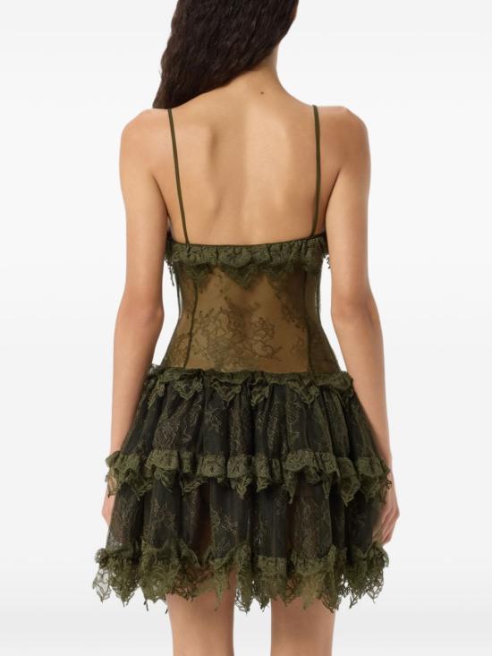 26SS 블루마린 미디 원피스 P644A437AN0519 BRONZE GREEN - BLUMARINE