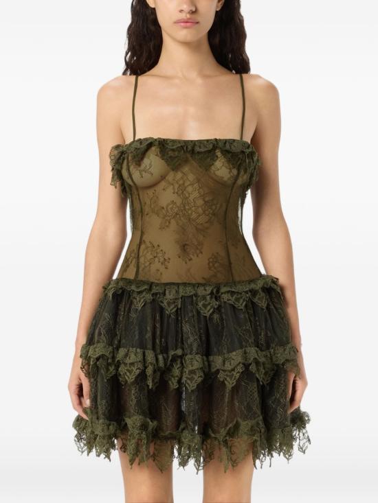 26SS 블루마린 미디 원피스 P644A437AN0519 BRONZE GREEN - BLUMARINE