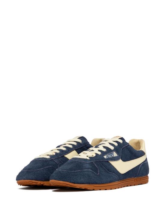 26SS 오트리 윈드스핀 스웨이드 레더 스니커즈 WSLMUB28BLUERUT Navy blue - AUTRY