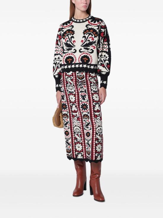 25FW 팜 리오 롱 스커트 34091325122 Patterned - FARM RIO