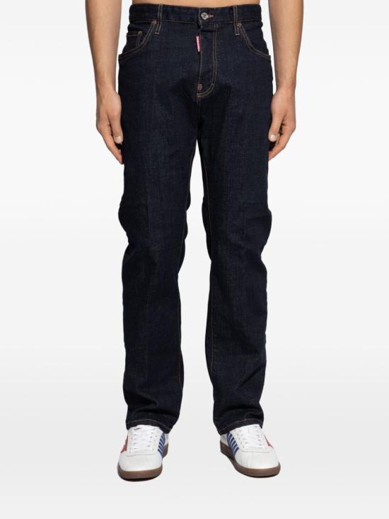 26SS 디스퀘어드2 스트레이트 팬츠 S74LB1894S30664470 Dark blue - DSQUARED2