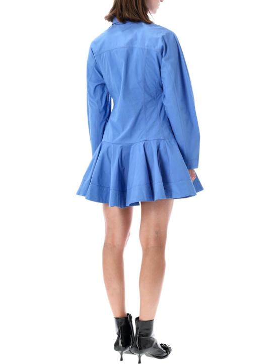 26FW 가니 미디 원피스 A103064510742591 Blue - GANNI