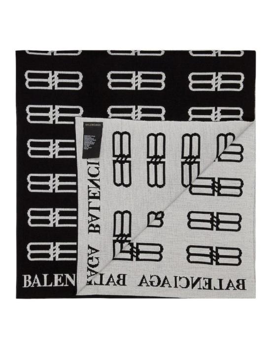 25FW 발렌시아가 머플러/스카프 7192294C6B81077 Black - BALENCIAGA