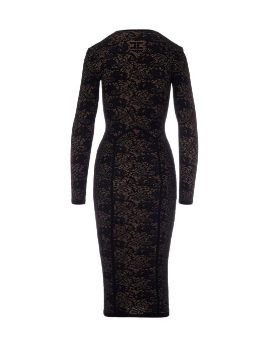 26FW 엘리자베타프랜치 미디 원피스 9359226 Black - ELISABETTA FRANCHI