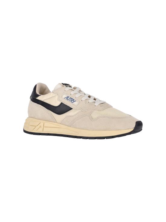 26FW 오트리 릴윈드 로우 나일론 스웨이드 스니커즈 WWLM UT60 ECRU BLACK DOM - AUTRY