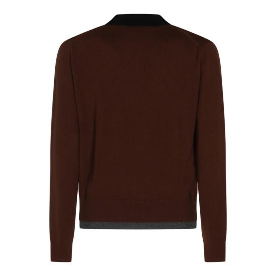 26FW 마르니 집업 니트 POMG0096Q0UFX331MXM53 Brown - MARNI