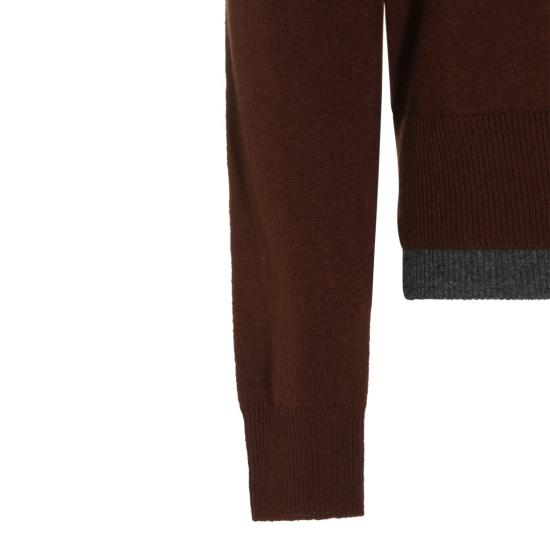 26FW 마르니 집업 니트 POMG0096Q0UFX331MXM53 Brown - MARNI