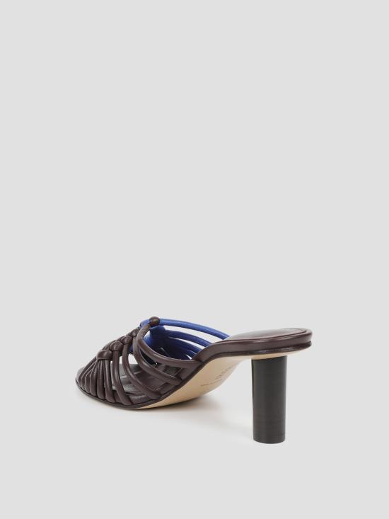 26FW JW앤더슨 힐/펌프스 SN0112PR0342 272 BLUE CHOCOLATE BROWN - JW ANDERSON