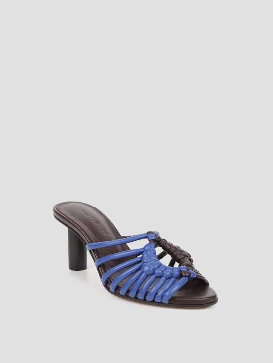 26FW JW앤더슨 힐/펌프스 SN0112PR0342 272 BLUE CHOCOLATE BROWN - JW ANDERSON