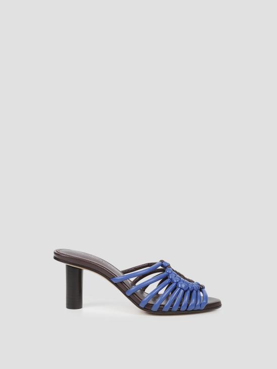 26FW JW앤더슨 힐/펌프스 SN0112PR0342 272 BLUE CHOCOLATE BROWN