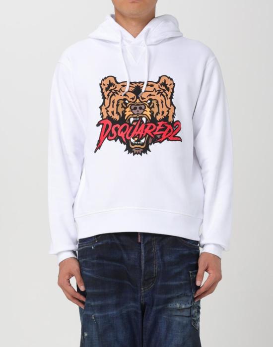 26FW 디스퀘어드2 후드 티셔츠 S74GU0814S25516100 White - DSQUARED2