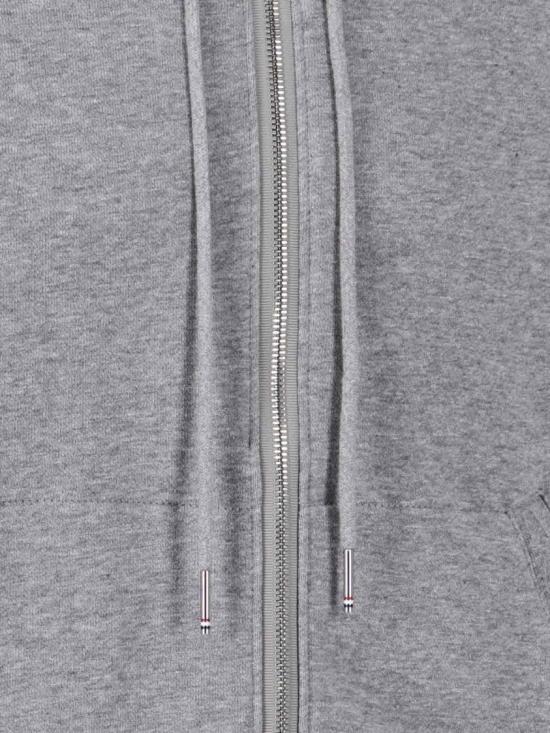 26FW 톰브라운 클래식 루프백 4바 풀 지퍼 후디 MJT022H 00535068 Grey - THOM BROWNE