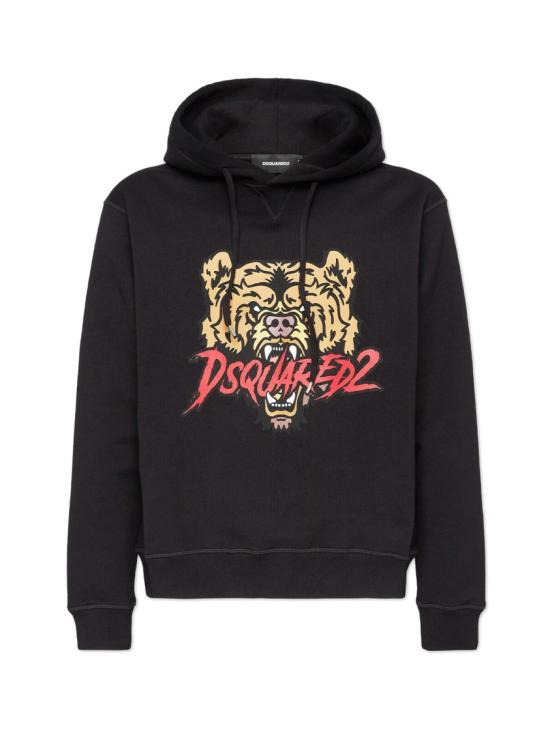26SS 디스퀘어드2 후드 티셔츠 S74GU0814S25516900 Black