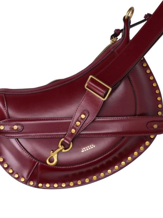 26FW 이자벨마랑 나오코 스터드 레더 백 PP0001FA A1C01M80BY Burgundy - ISABEL MARANT
