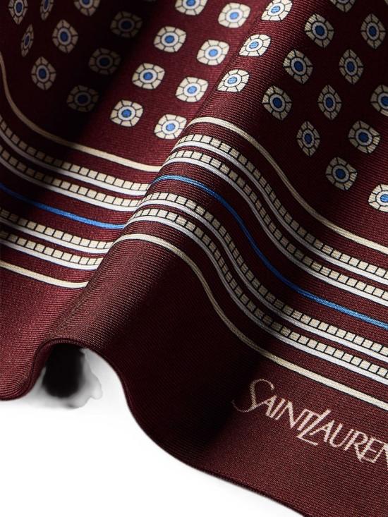 26FW 생로랑 머플러/스카프 8682563Y001 6188 Bordeaux multicolor - SAINT LAURENT