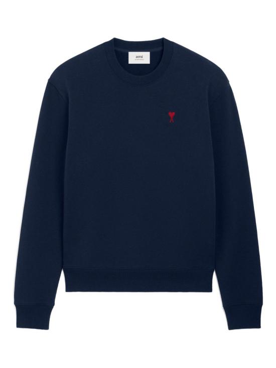 26FW 아미 스몰 하트 로고 스웨트셔츠 BFUSW035730 430 Blu