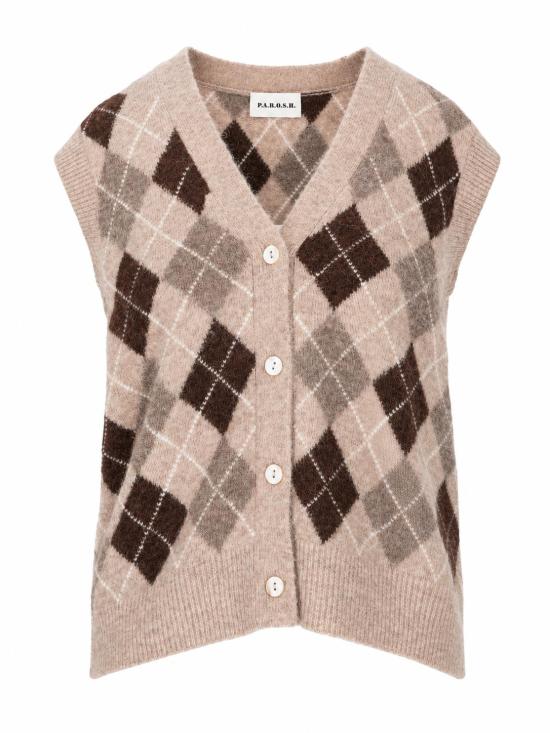 26FW 파로쉬 가디건 D500746LAMB 808 FANTASIA MARRONE