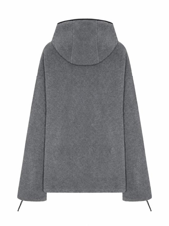 26FW 미우미우 후드 티셔츠 MJL053SOOO15V3 F0031 GRIGIO - MIU MIU
