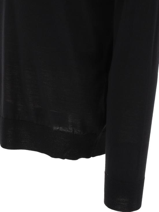 26FW 골든구스 메리노 울 롱 슬리브 폴로 셔츠 GMP01353P00104190100 Black - GOLDEN GOOSE