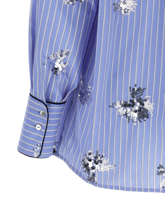 26SS 르 트윈스 블라우스 CAMICIAARIARIGACELESTE Light Blue - LE TWINS