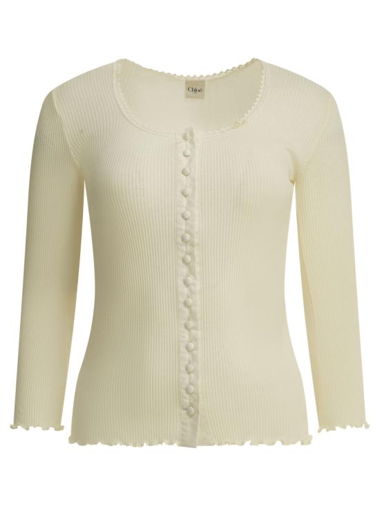 26FW 끌로에 긴팔 티셔츠 CH26AJH43088107 White
