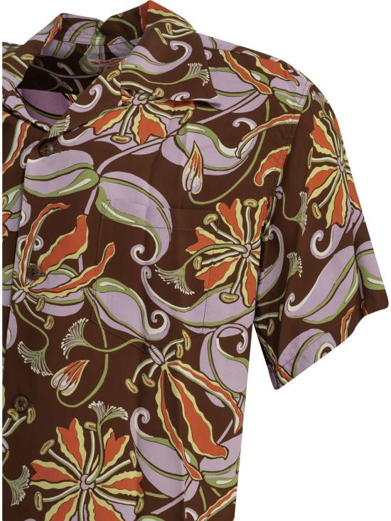 26FW 선서프 반팔 셔츠 SS39619138 Brown - SUN SURF
