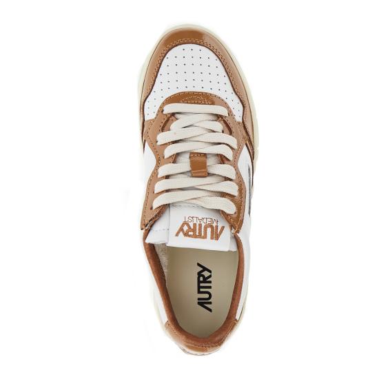 25FW 오트리 메달리스트 로우 레더 스니커즈 AULWRT02 Brown - AUTRY