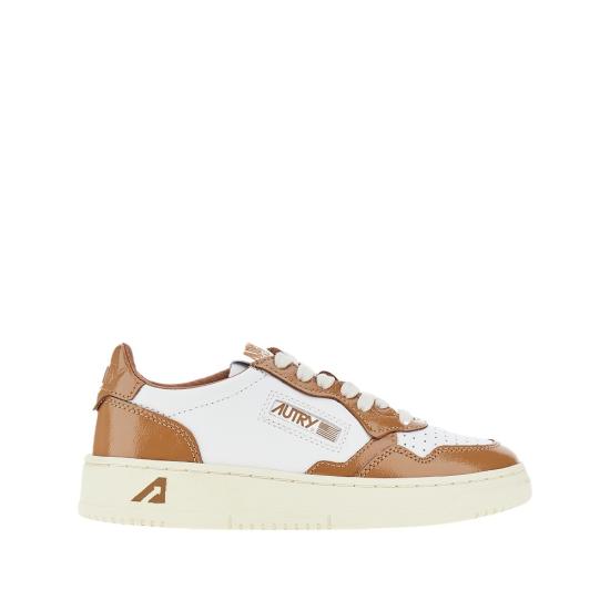 25FW 오트리 메달리스트 로우 레더 스니커즈 AULWRT02 Brown