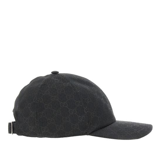26FW 구찌 GG 립스탑 베이스볼 캡 8174924HBDV Black - GUCCI