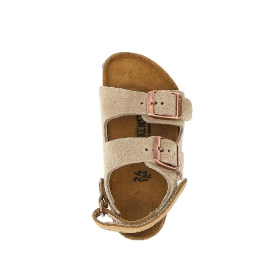 26SS [키즈] 버켄스탁 밀라노 스웨이드 1029471 Grey - BIRKENSTOCK