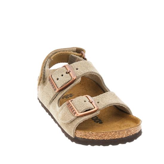 26SS [키즈] 버켄스탁 밀라노 스웨이드 1029471 Grey - BIRKENSTOCK