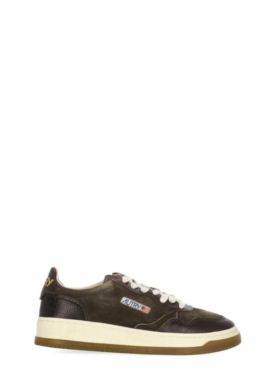 26FW 오트리 메달리스트 로우 레더 스니커즈 AULW CJ01MUSTANG BRN BROWN