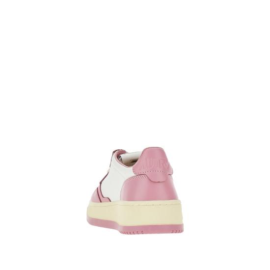 25FW 오트리 메달리스트 로우 레더 스니커즈 AULWWB61 Pink - AUTRY