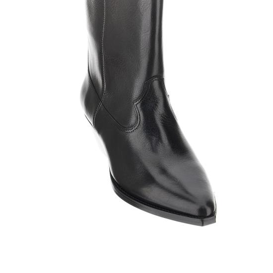26SS 이자벨마랑 두에르토 레더 카우보이 부츠 BO0003FAA3A03S Black - ISABEL MARANT