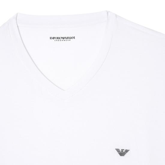 25FW 엠포리오 아르마니 반팔 티셔츠 EM000380AF14988 White - EMPORIO ARMANI