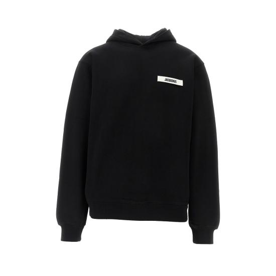 26FW 자크뮈스 그로그랭 후드 티셔츠 HOM00247AJ00126 Black