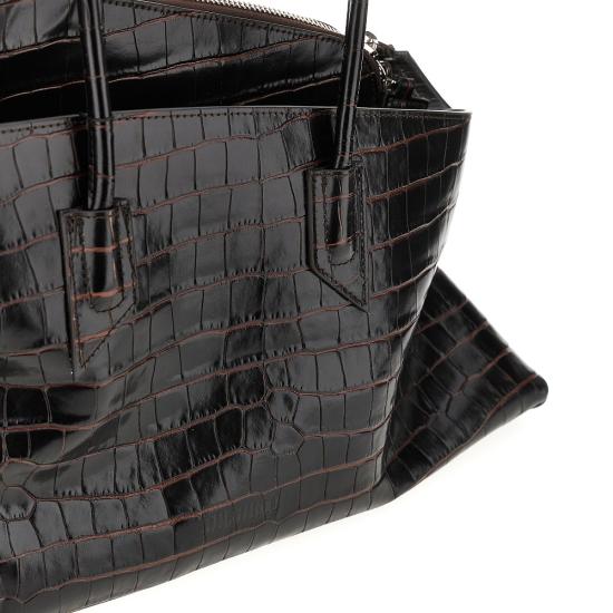 26FW 디 아티코 라 파세지아타 미디엄 탑 핸들 백 250WAH00054LBT021PR Brown - THE ATTICO