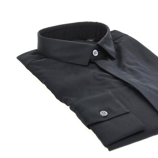 26SS 엠포리오 아르마니 긴팔 셔츠 EM000196TE10156 Black - EMPORIO ARMANI