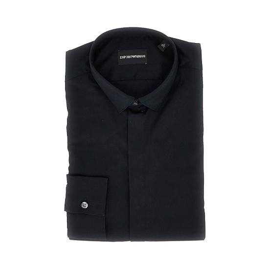 26SS 엠포리오 아르마니 긴팔 셔츠 EM000196TE10156 Black