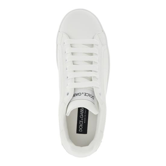 26FW 돌체앤가바나 카프스킨 포르토피노 스니커즈 CS1772A1065 White - DOLCE & GABBANA